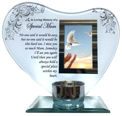 Special Mum Rememberance Picture Frame With Candle