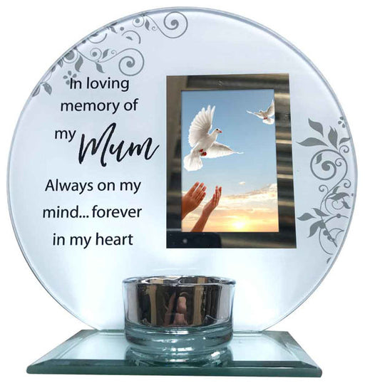 In Loving Memory Of Mum Photo Frame Candle