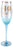 40/Forty Blue Glitter Champagne Glass 150ml