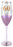 60/Sixy Purple Glitter Champagne Glass 150ml