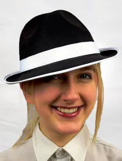 Blues/Gangster Hat White Band