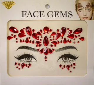 Superior Quality MGB Gold Festival Face Jewels | Halloween Face Stickers |  Metallic Stickers | Face Gems | Glitters | Party Dress Up 