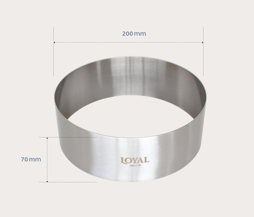 Food Stacker Ring 150mm (6") Stainless Steel