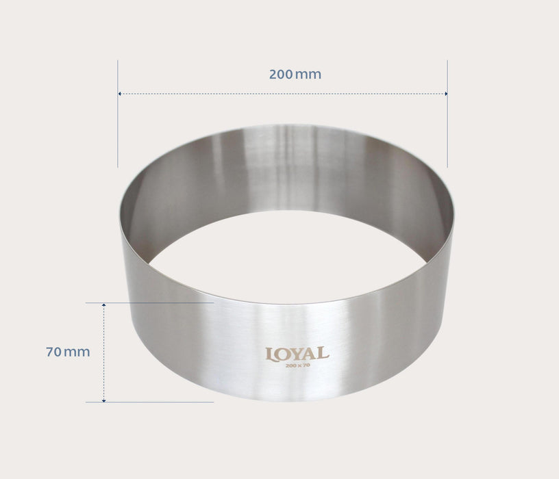 Food Stacker Ring 200mm (8") Stainless Steel