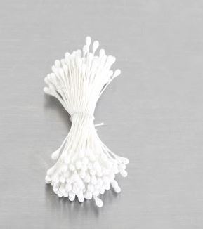 Floral Stamen Pearl White - 6 Pieces