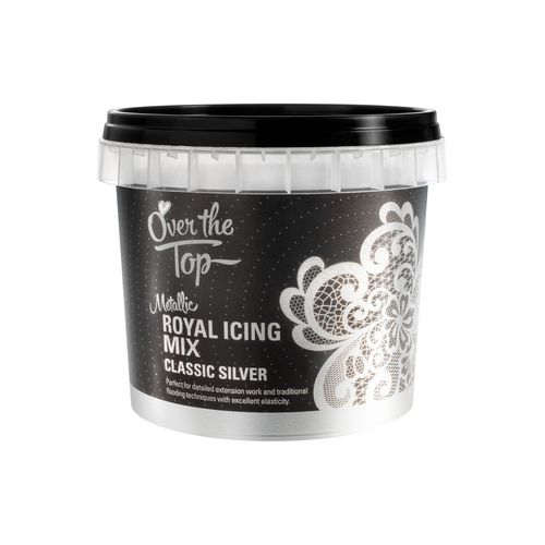 Over The Top Metallic Royal Icing Classic Silver