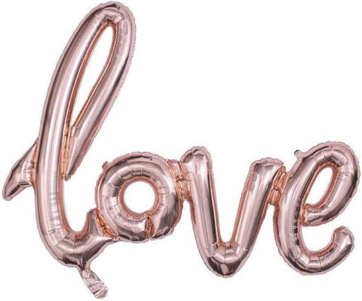 Balloon Foil 59cm Love Rose Gold