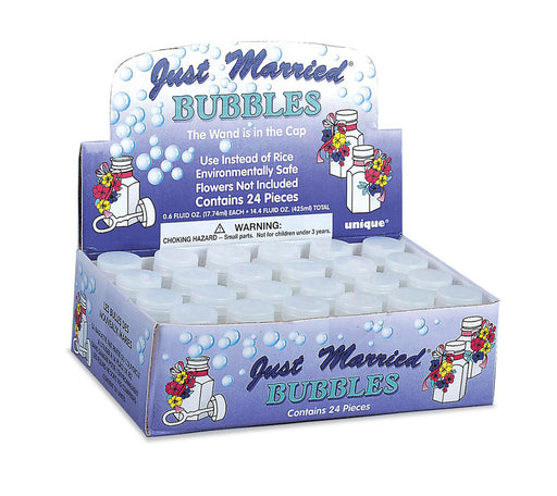 Just Married Bubbles 24pk