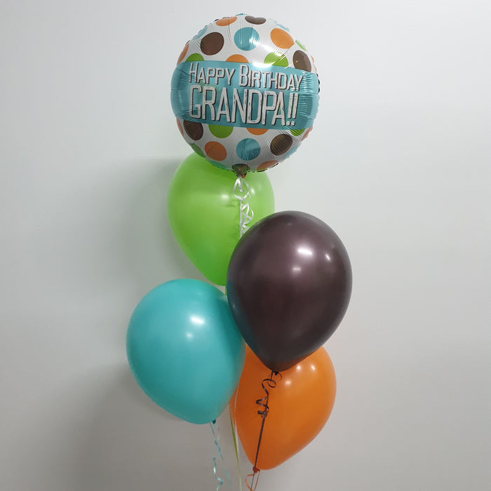 Dazzling Adult Foil 5 Balloon Bouquet