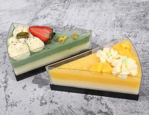 Individual Slice Triangle Dessert Cup 120ml 10 Pack