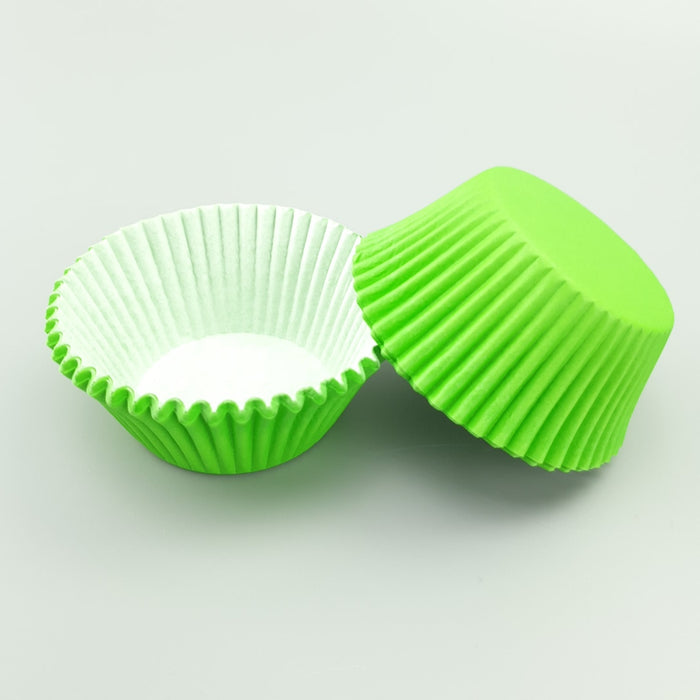Cupcake Cases Grease-Proof Large- Light Green