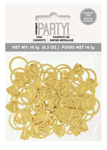 Diamond Ring Gold Scatter Confetti