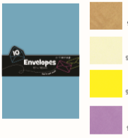Envelope Small Gold 10 Pack