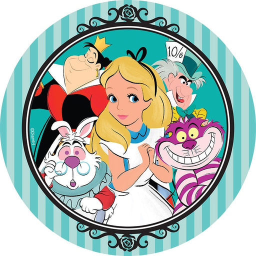 Alice In Wonderland Round Edible Image 160mm
