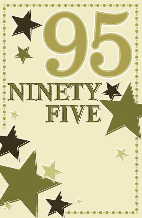 95TH BIRTHDAY CARD STARS