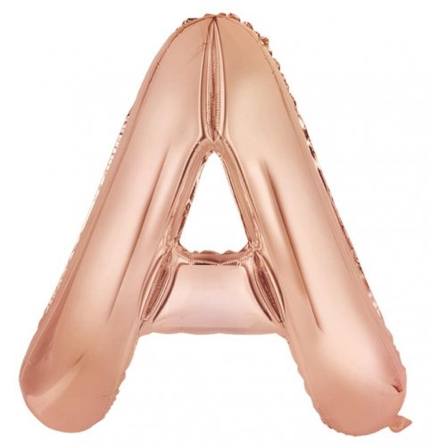Rose Gold Mega Foil 34" Letter A