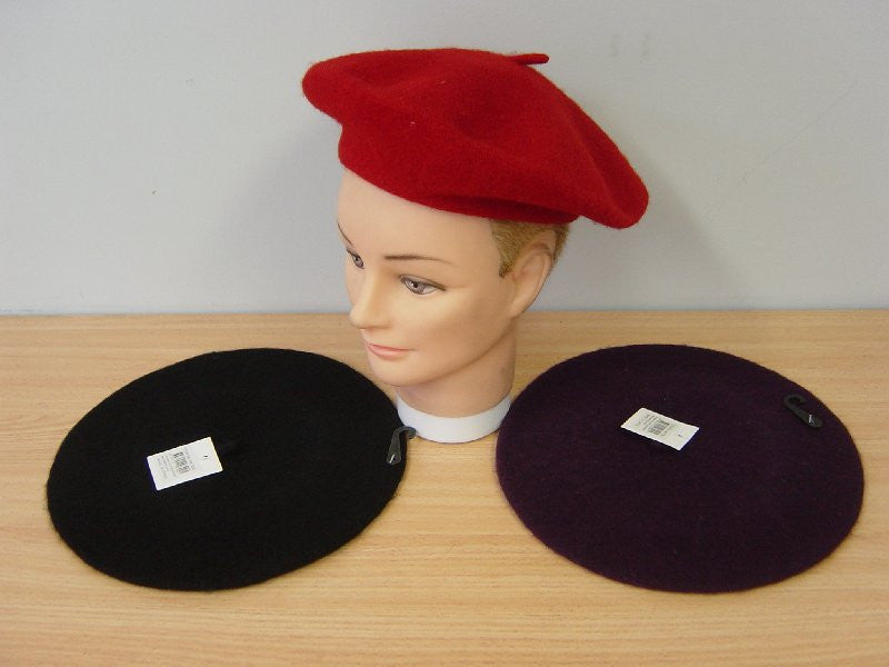 Hat Beret Assorted Colours