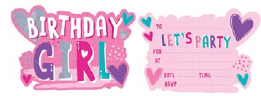 Birthday Girl & Birthday Boy Invitations