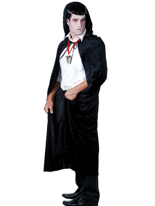 Cape Black Velvet With Hood