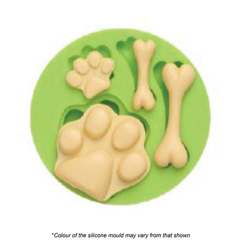 Dog Paw And Bone Silicone Mould
