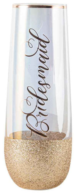 Bridesmaid Stemless Champagne Glass