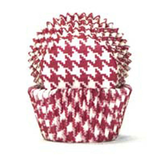 408 Baking Cups - Red Hounds Tooth - 100 Piece Pack