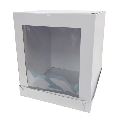14x14x16 Inch Cake Box - Tall/Side Corrugated Window Box