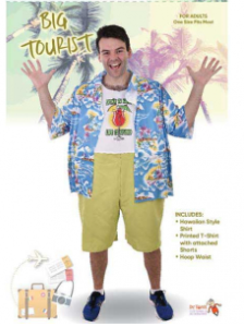 Big Tourist Hawaiian Adult Costume