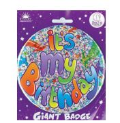 Giant Birthday Badges Assorted Styles