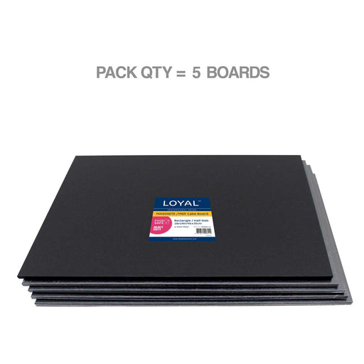 Cake Board  Black  18x14 Inch 46cmx35cm Rectangle Mdf 6mm Thick