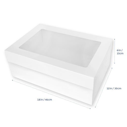 18x12X6 Inch Cake Box With Top Window