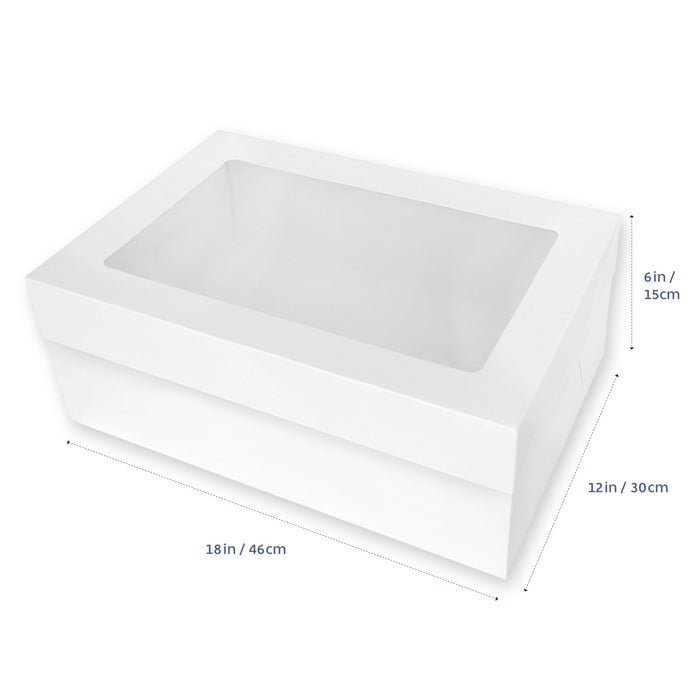 18x12X6 Inch Cake Box With Top Window