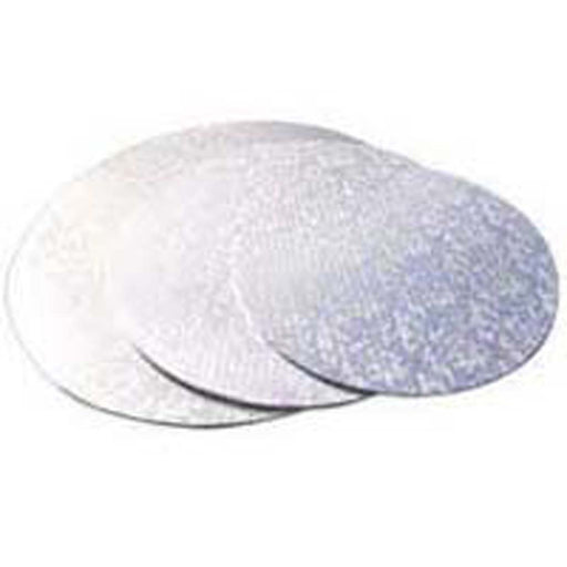 14 Inch Silver Round Masonite Cake Board