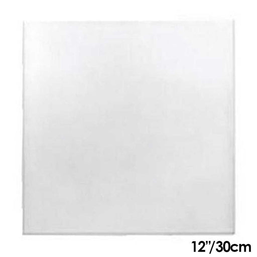 Cake Board | White | 12 Inch | Square | Masonite | 4mm Thick
