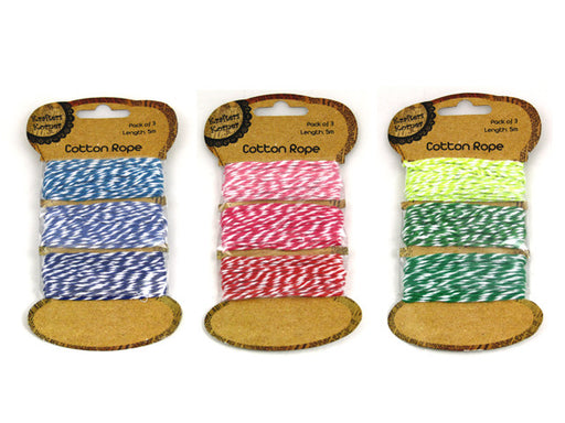 COLOURED 2 TONE STRING PK3