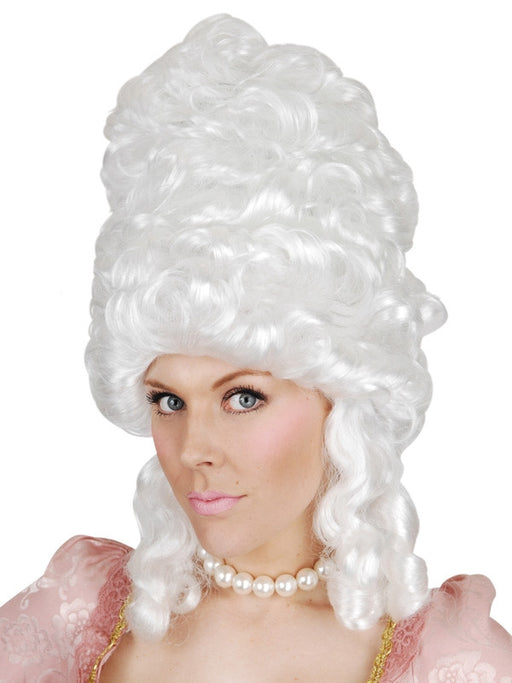 COUNTESS TALL WHITE WIG WITH CURLS