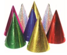 Party Hat Holographic 8 Pack