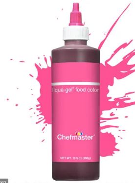 Chefmaster | Rose Pink | Liqua-Gel Food Colour | 10.5 Oz/298 Grams