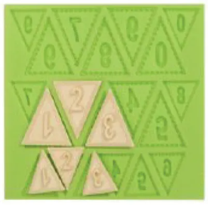 Bunting Number Silicone Mould