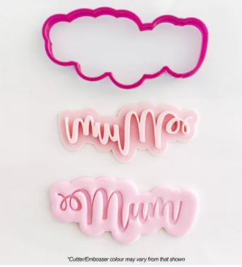 'Mum' Cookie Cutter and Embosser