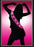 Flashing Birthday Girl Sash Pink With Black Writing