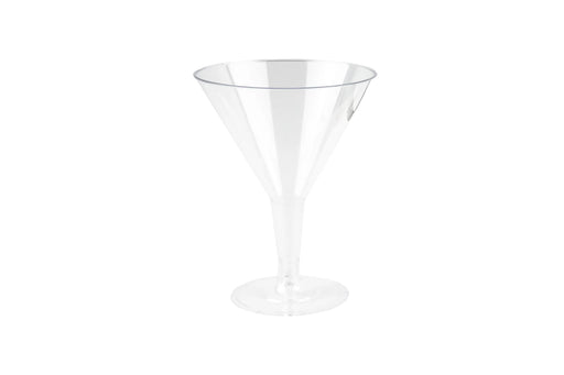 Reusable Clear Cocktail/Martini Glass 250ml 6 Pack
