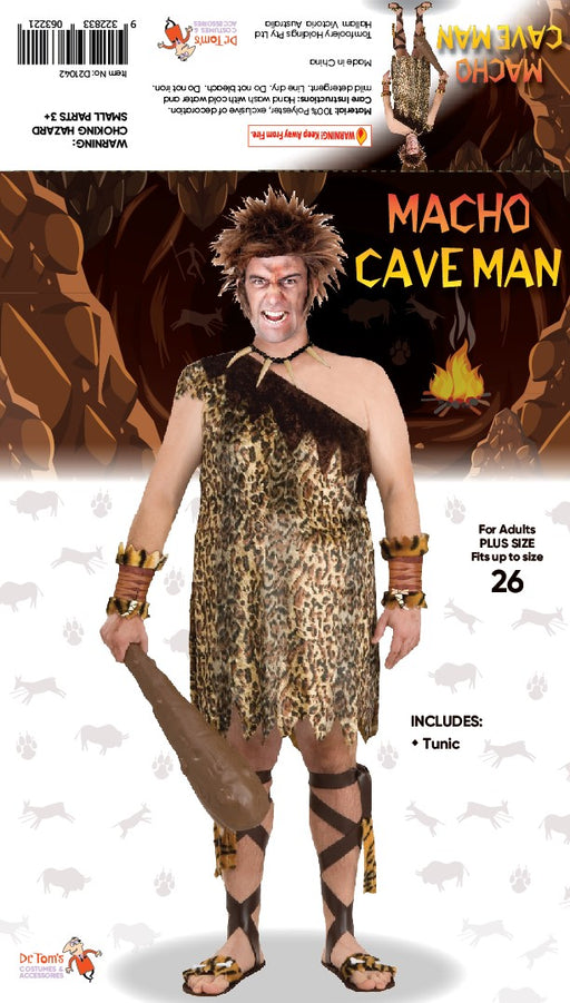 Macho Cave Man Costume Adult Plus Size