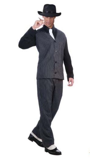 1920s Pinstripe Gangster Suit Medium