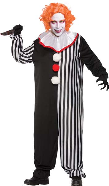 Freaky The Clown Adult Costume Plus Size