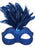 Daniella Blue With Feathers Eye Mask