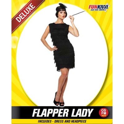 Adult Flapper Lady Costume Black