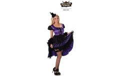 Ladies Purple Saloon Girl Costume