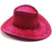 Deluxe Sequin Cowboy Hat - Pink