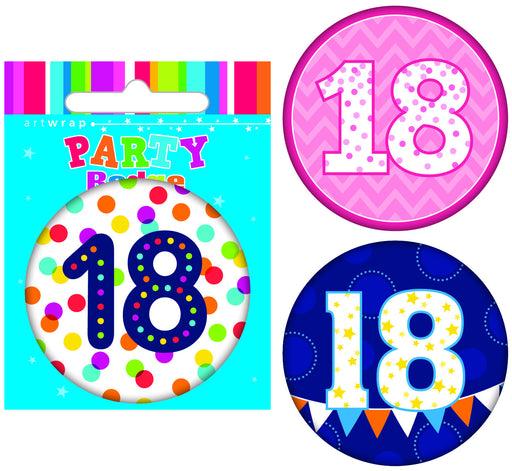 Badge 18th Assorted